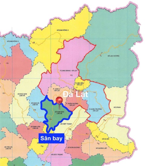 Bản đồ hành chính tỉnh Lâm Đồng mới nhất sau sáp nhập tỉnh (2025)
