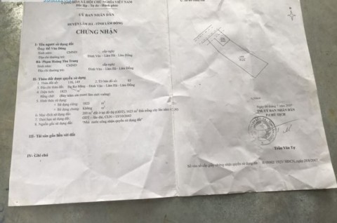 CẦN BÁN LÔ ĐẤT Ở GIA THẠNH TRỊ TRẤN ĐINH...