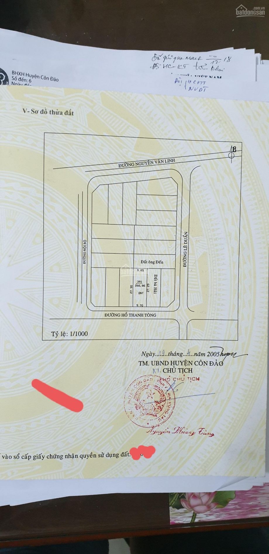 ban dat biet thu vuon 267m2 duong ho thanh tong 16 ty
