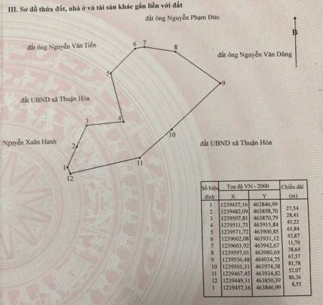 ban 12 ha dat dan tri xa thuan hoa huyen ham thuan bac