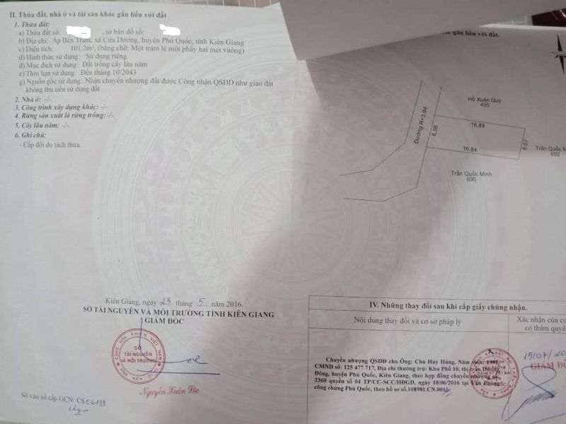 ket tien ban lo dat phu quoc ap ben tram xa cua duong gia 1 4 ty bao sang ten