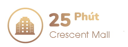 vinhomes can gio 25 phut den Crescent Mall